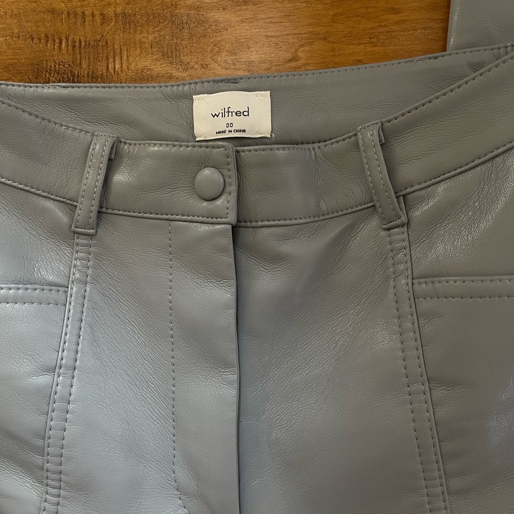 Aritzia Wilfred faux leather pants. - Picture 6 of 6